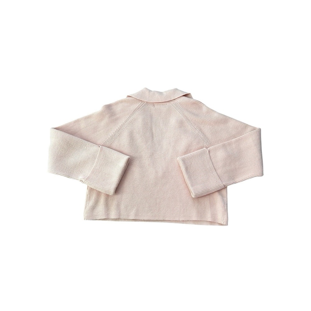 L'Academie Jersey Harvey Blush Pink Ribbed Knit Sweater XS Revolve Top - Picture 6 of 9